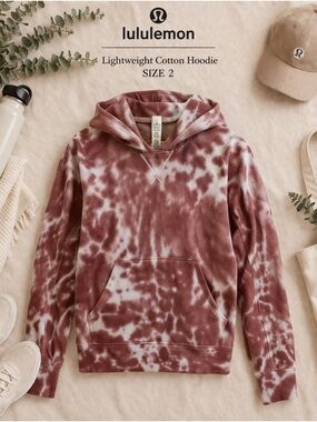 EUC Lululemon All Yours Tie Dye Hoodie in Briar Rose Sz 2